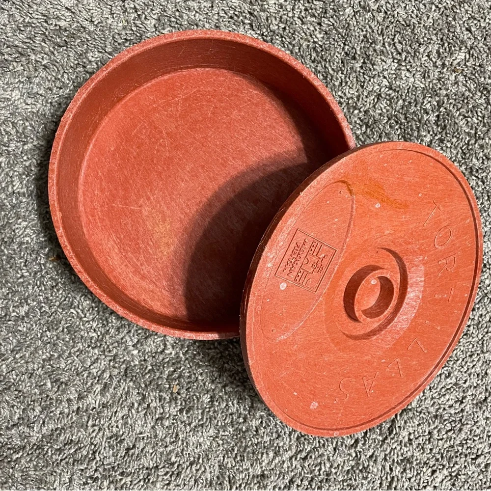 Mexican Fiesta Tortilla Warmer Container Terracotta 8.5